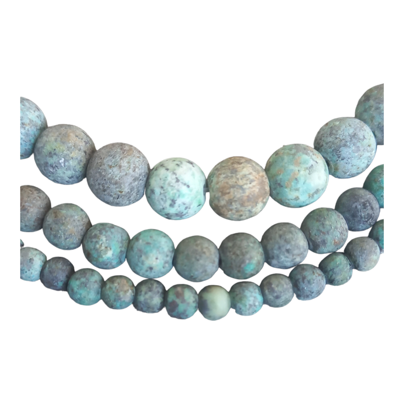 African Turquoise Matt: 6mm