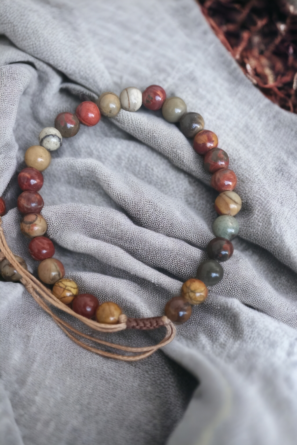 Semi-precious Jasper bracelet 