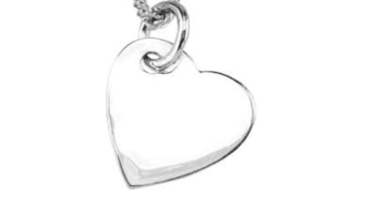 925 SS heart charm