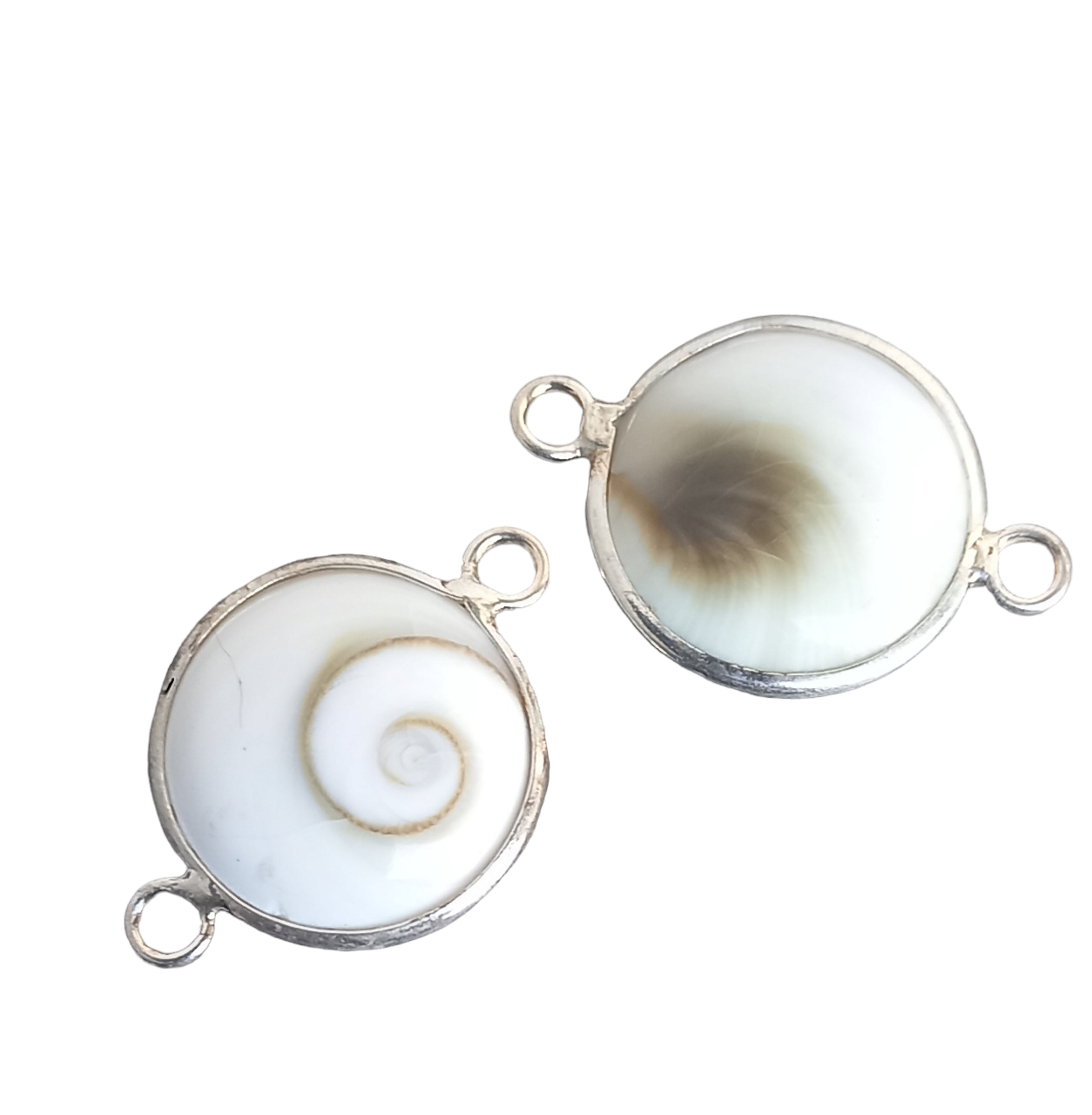 925 sterling silver Shiva shell 18x12mm