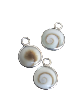 925 sterling silver Shiva shell 8mm