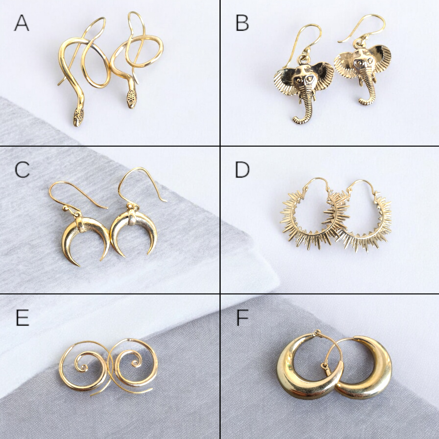 Brass Earrings (c)