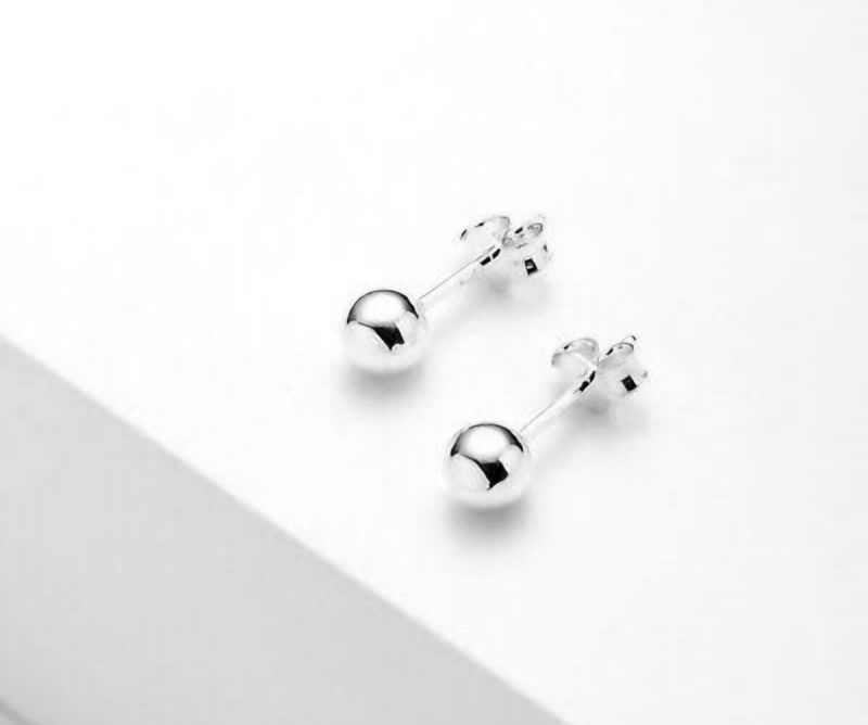 ssc045: s silver studs(pair)
