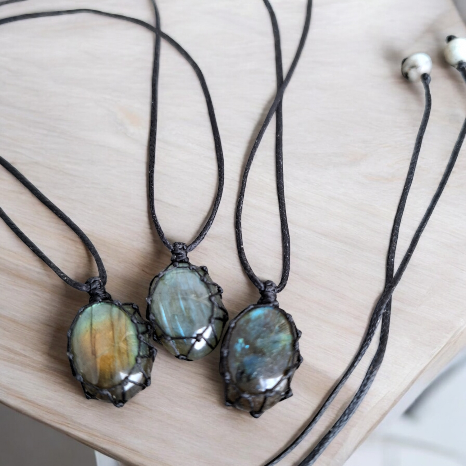 Labradorite adjustable necklace 