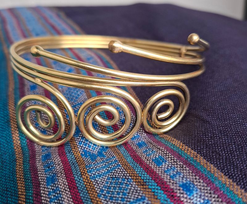Brass arm cuff