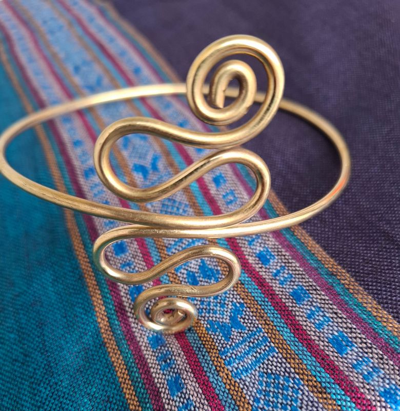 Brass arm cuff