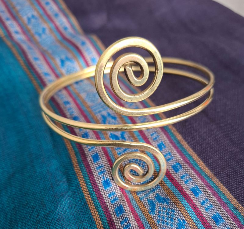Brass arm cuff
