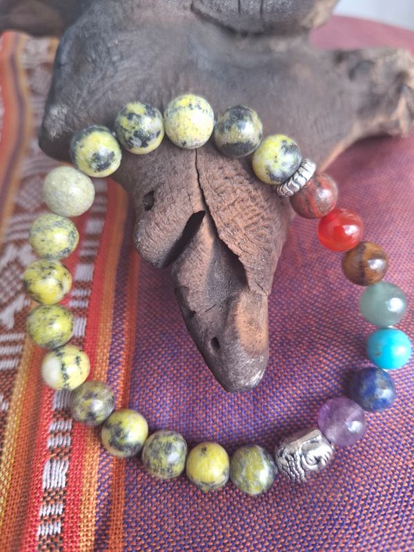 Chakra bracelet (Serpentine)