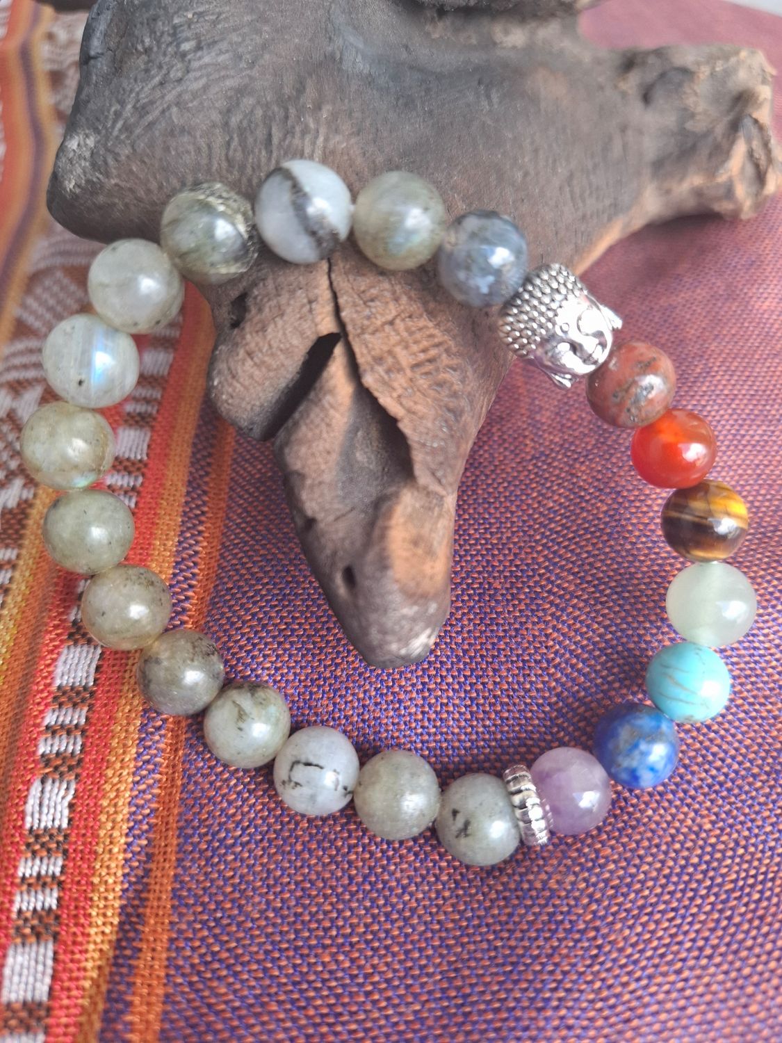 Chakra bracelet (Kiwi stone)
