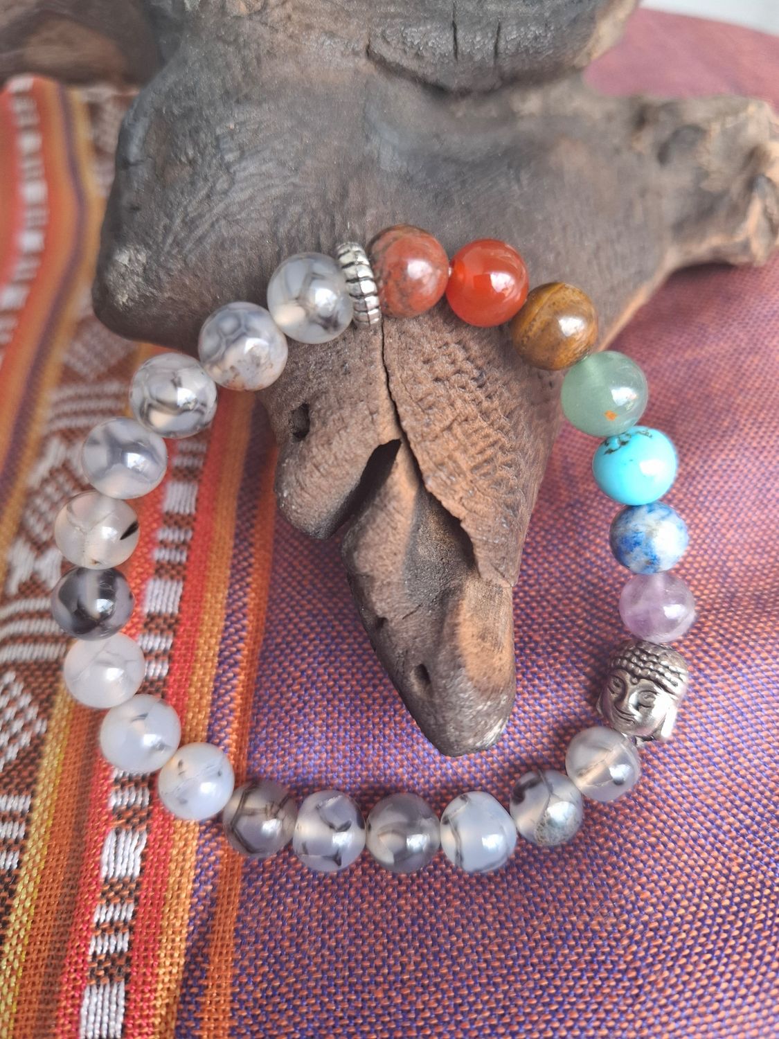 Chakra bracelet (Moss Agate)