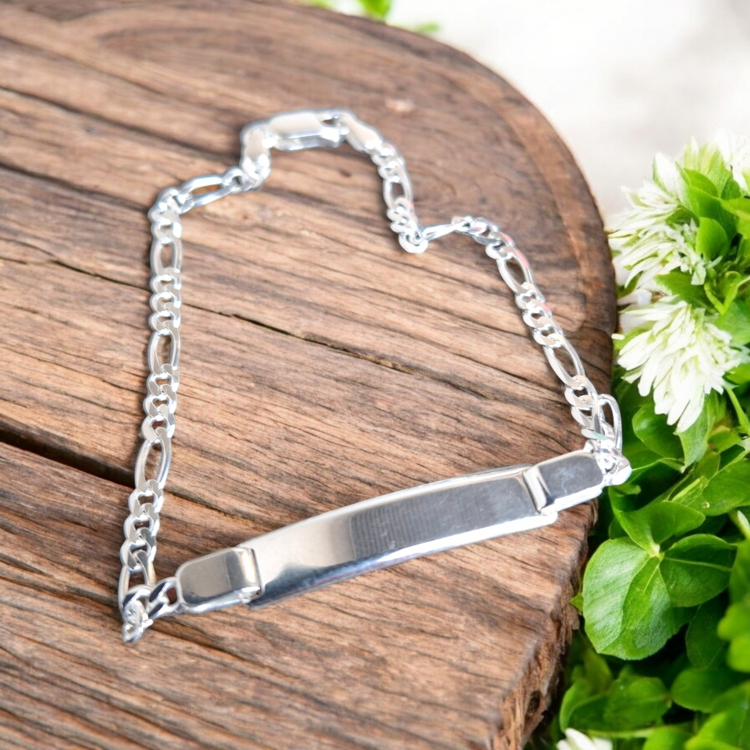 925 S Silver engraving bracelet 