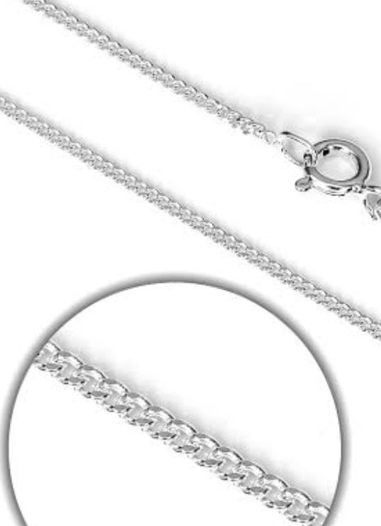 925 s silver Curb link(45cm)