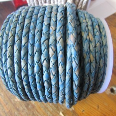 BoloA33: Antique Baby Blue Braided 3.5mm (25 metres)