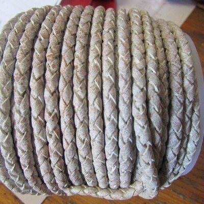 BoloA34: Antique White Braided 3.5mm (25 metres)