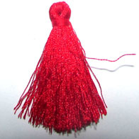 Tassle Red 4cm (10 pieces)