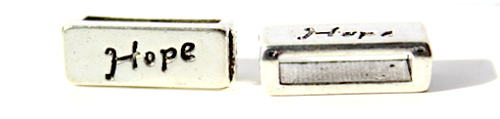 Leather Spacer Hope Nickel