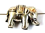 Sterling Silver Plated Spacer Elephant (10 pieces) 20mm