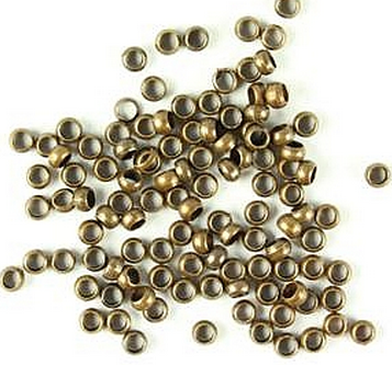 Crimps Antique Gold 2.5mm
