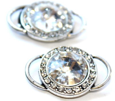 spacerMig3: Leather Spacer Crystal Clear Large (2 pieces)