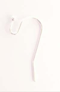 Ball Earring hook Silver(50 pieces)