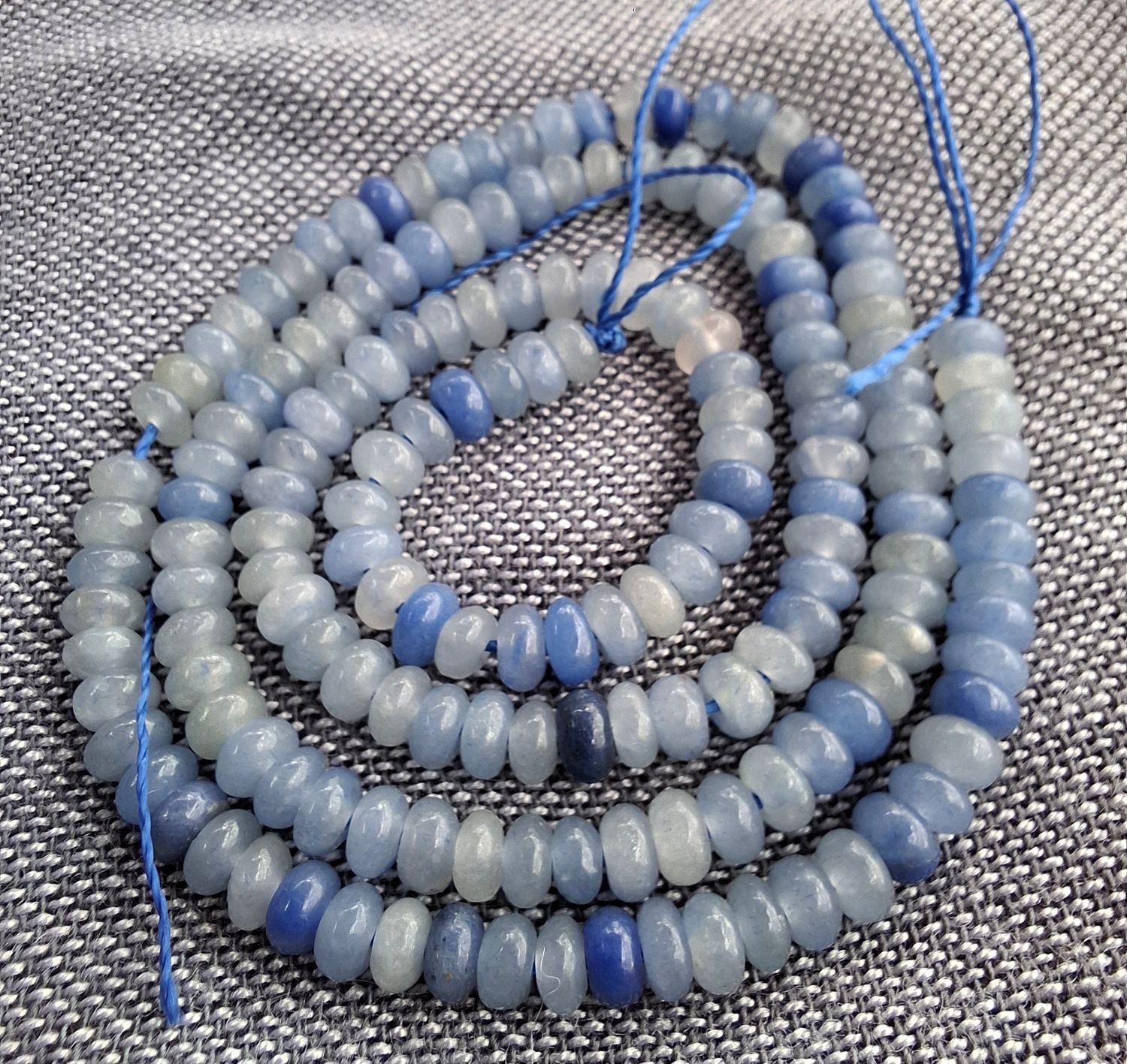 Blue lace agate 2x4mm 