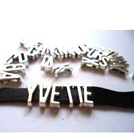 AlphabetP:  Metal Spacer Alphabet &quot;P&quot;