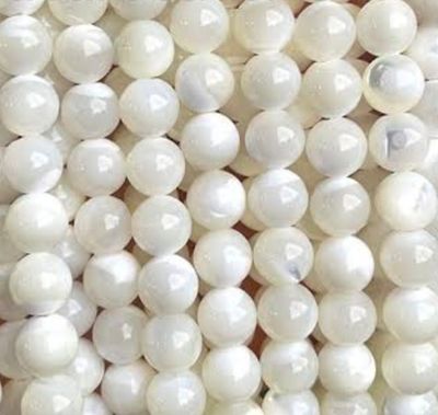 Natural shell beads 6mm
