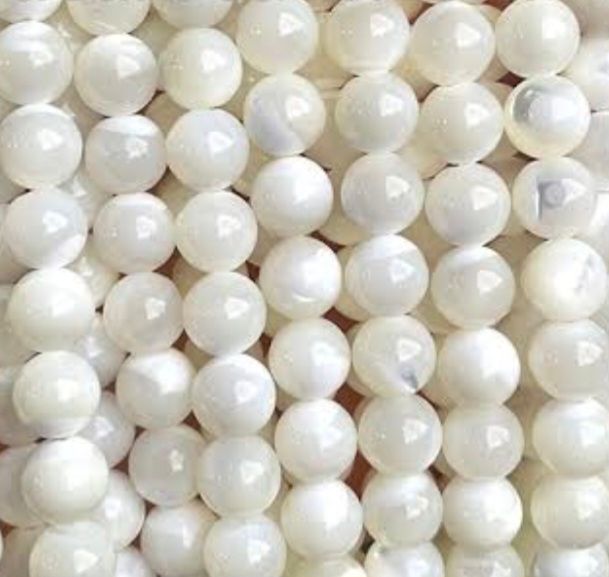 Natural shell beads 6mm