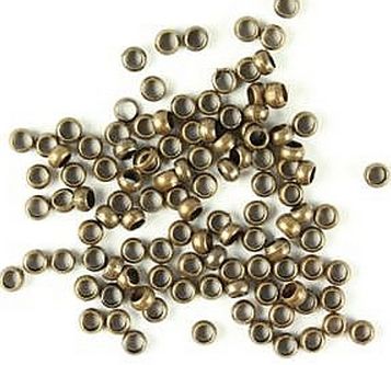 Crimps Antique Gold 4mm