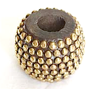 Wood Metal Studs Gold Medium