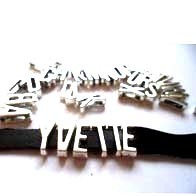 AlphabetV:  Metal Spacer Alphabet "V"