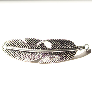 Nickel Silver Leaf (55x15mm) 10 pieces