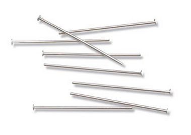 Head Pins Silver 0.6/50mm