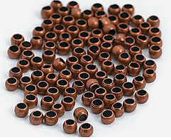 Crimps Antique Copper 3mm