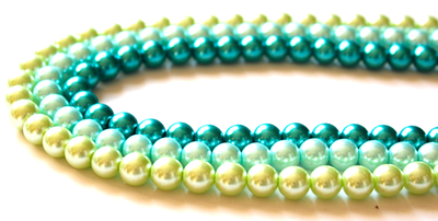 z6: Glass Pearl Teal 10mm