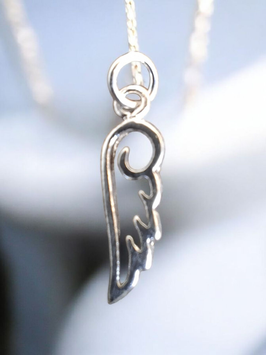 925 SS angel wing(15x5mm)