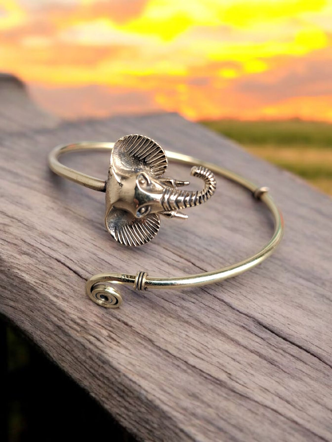 Brass Elephant bracelet 