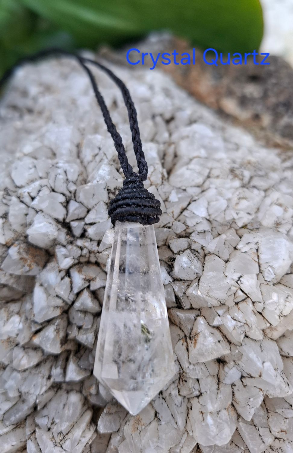 MCR07:Crystal Quartz necklace 