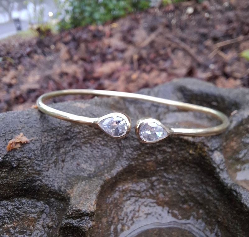  BBK05:Brass bracelet Cubic