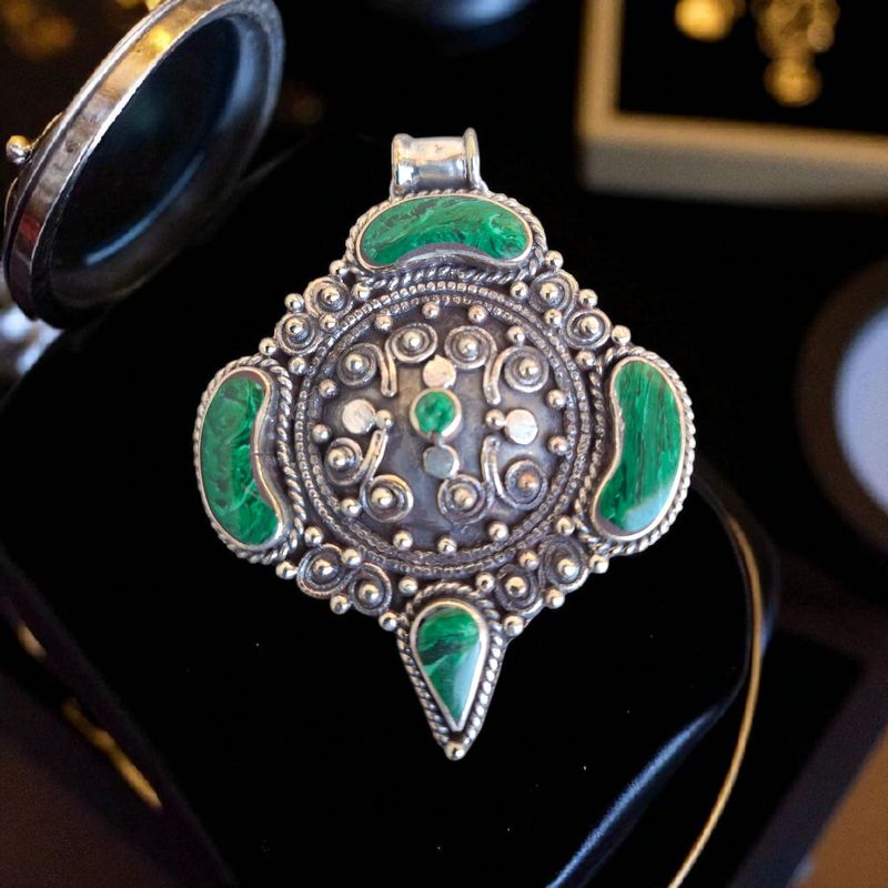  Tibetan German Silver pendant