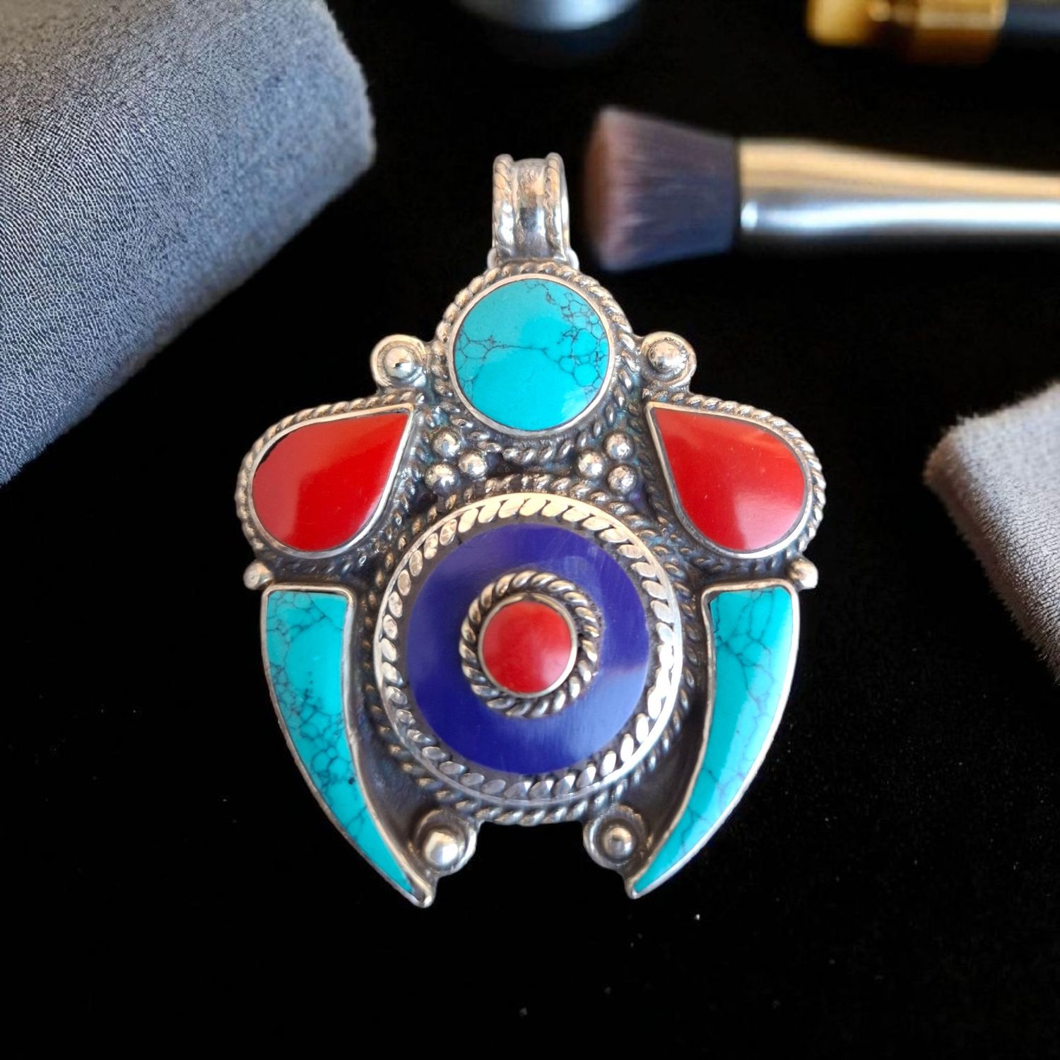  Tibetan German Silver pendant
