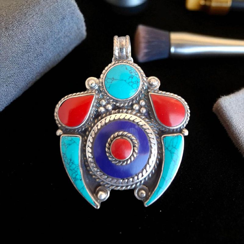  Tibetan German Silver pendant