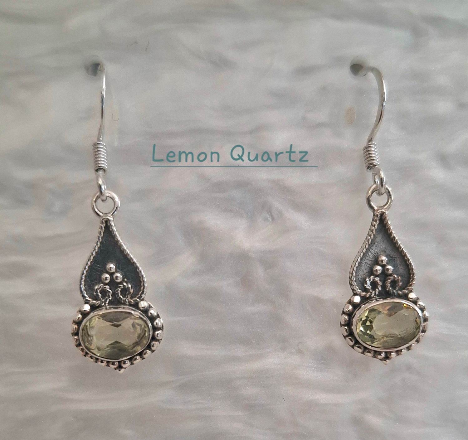 925.sterling silver Lemon Quartz 
