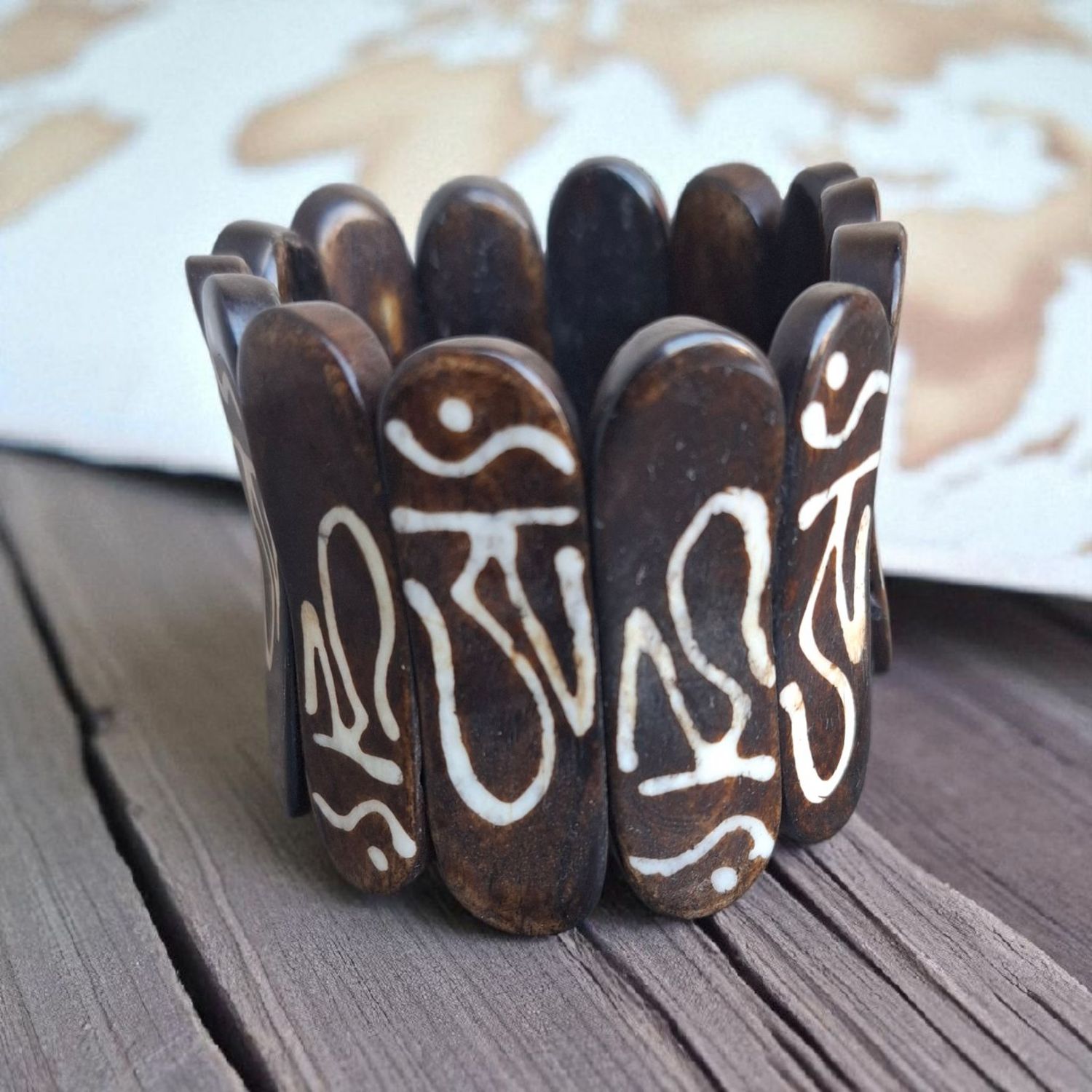 Batik009 : Batik Bone Bracelet