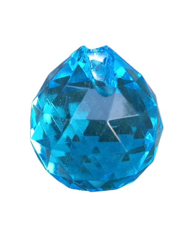 Crystal Ball Shaped 30mm Turquoise 
