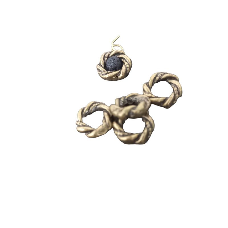 Solid Rings Antique Gold 10mm