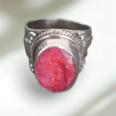 Sterling Silver Ruby