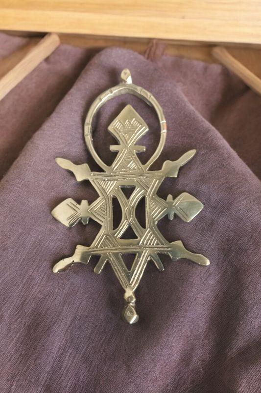 Brass Ethiopian coptic cross