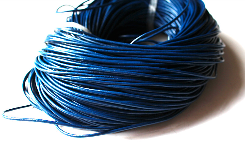 Leather Dark Blue 2mm