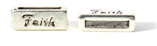 Leather Spacer Faith Nickel